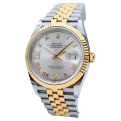 Rolex Datejust 36 Two Tone Silver Diamond Dial Full Set 2019 Ref : 126233