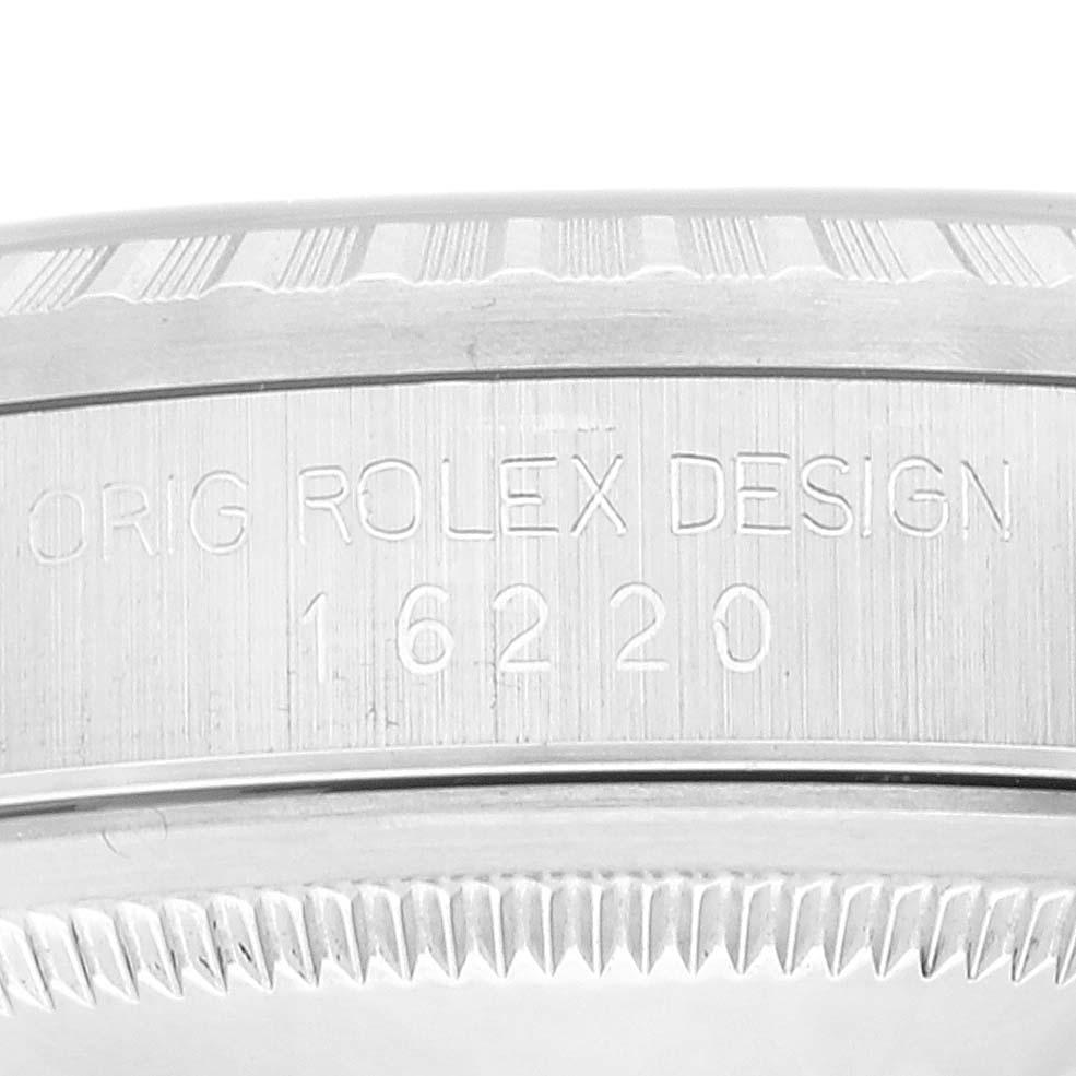 Rolex Datejust 36 Quadrante romano bianco Bracciale giubileo Steele Orologio Uomo 16220 3