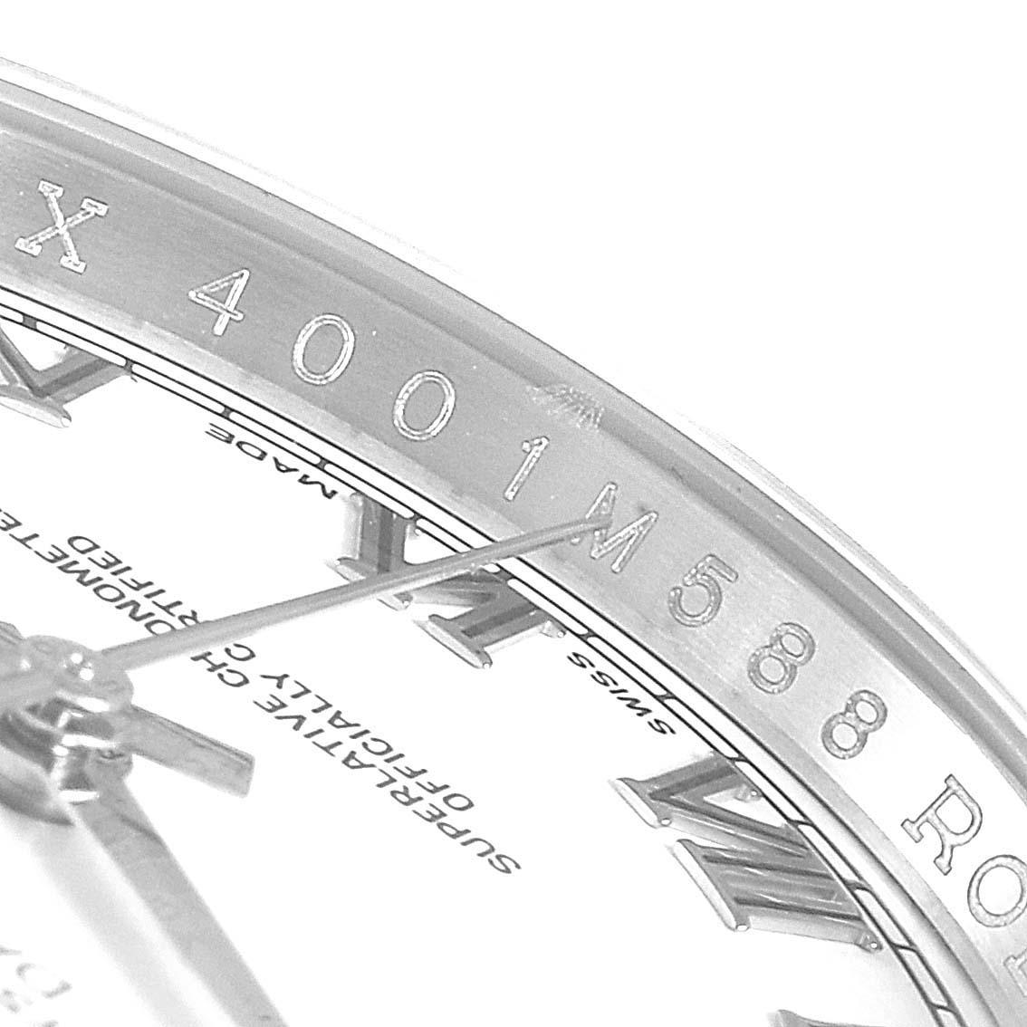 Rolex Datejust 36 White Roman Dial Steel Men's Watch 116200 For Sale 4