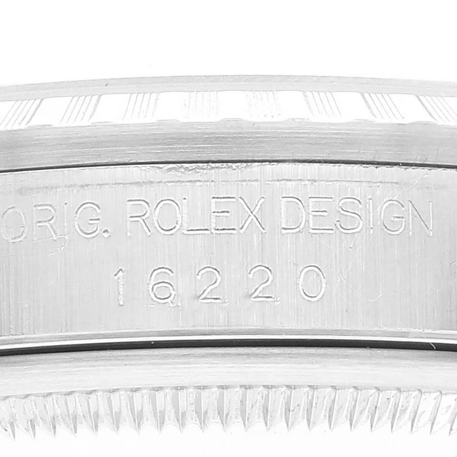 Rolex Datejust 36 White Roman Dial Steel Mens Watch 16220 2