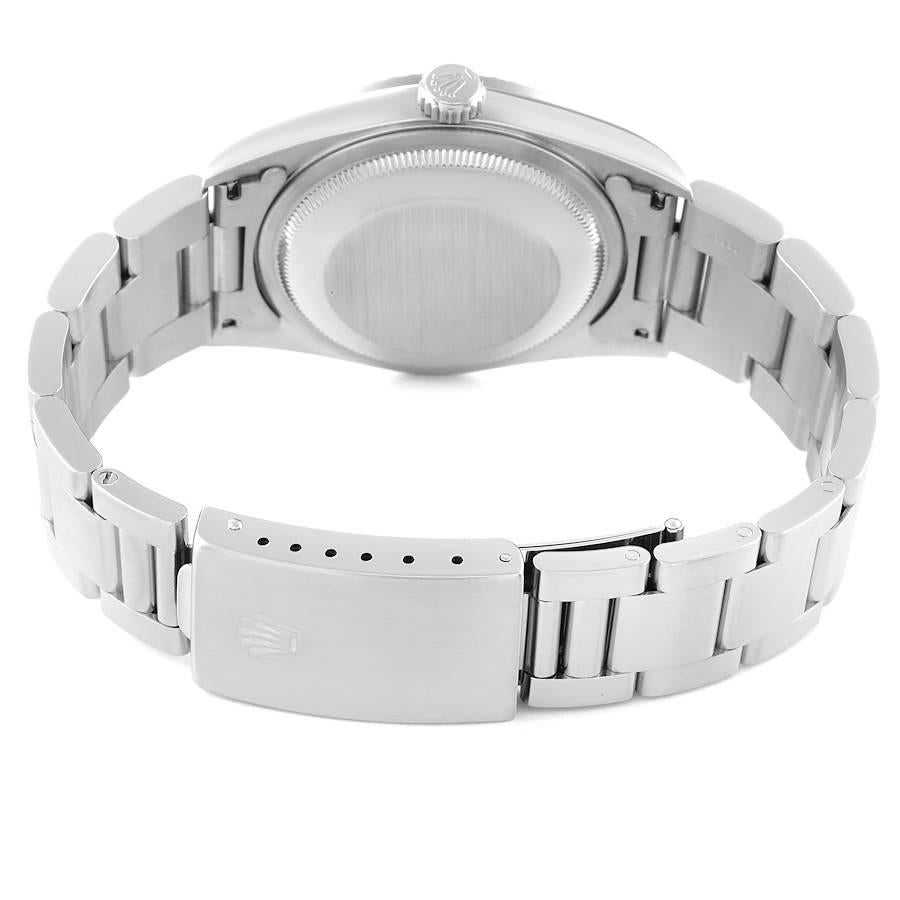 Rolex Datejust 36 White Roman Dial Steel Mens Watch 16220 5