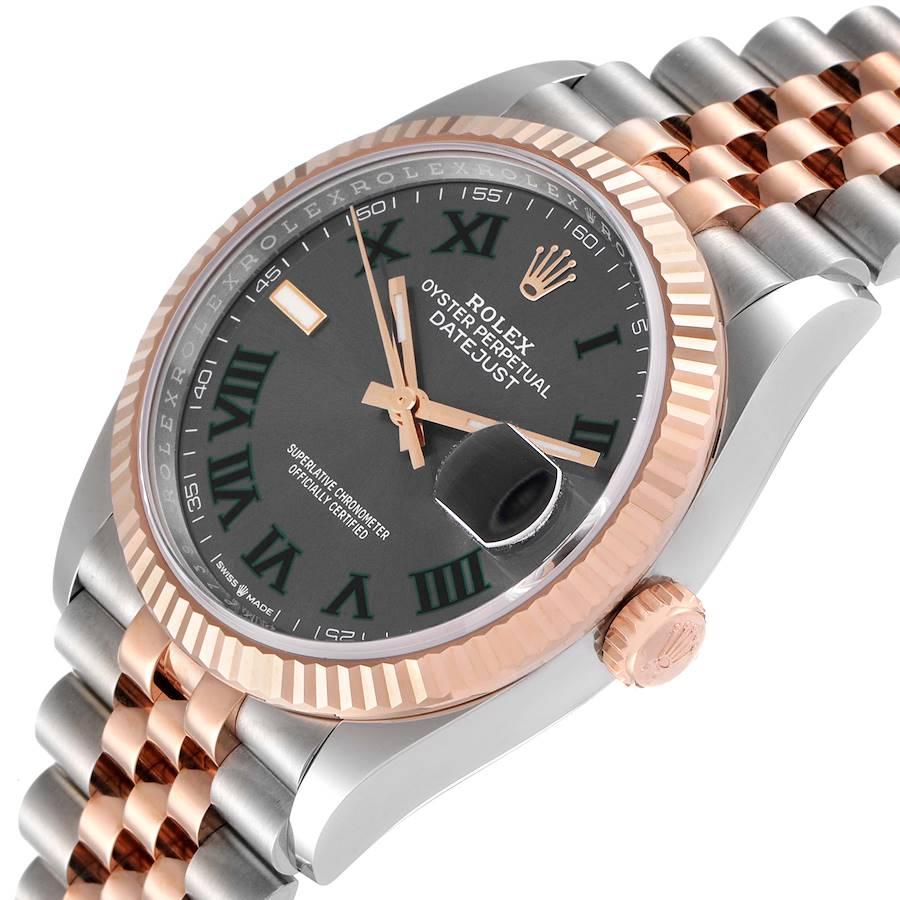 Rolex Datejust 36 Wimbledon Zifferblatt Stahl EverRose Golduhr 126231 Ungetragen im Angebot 1