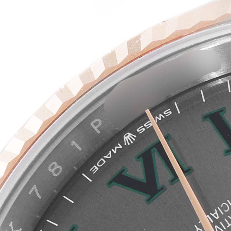 Rolex Datejust 36 Wimbledon Zifferblatt Stahl EverRose Golduhr 126231 Ungetragen im Angebot 2