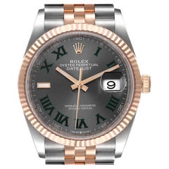 Rolex Datejust 36 Wimbledon Zifferblatt Stahl EverRose Golduhr 126231 Ungetragen