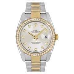 Rolex Datejust 36 Yellow Gold Diamond Set Watch 116243