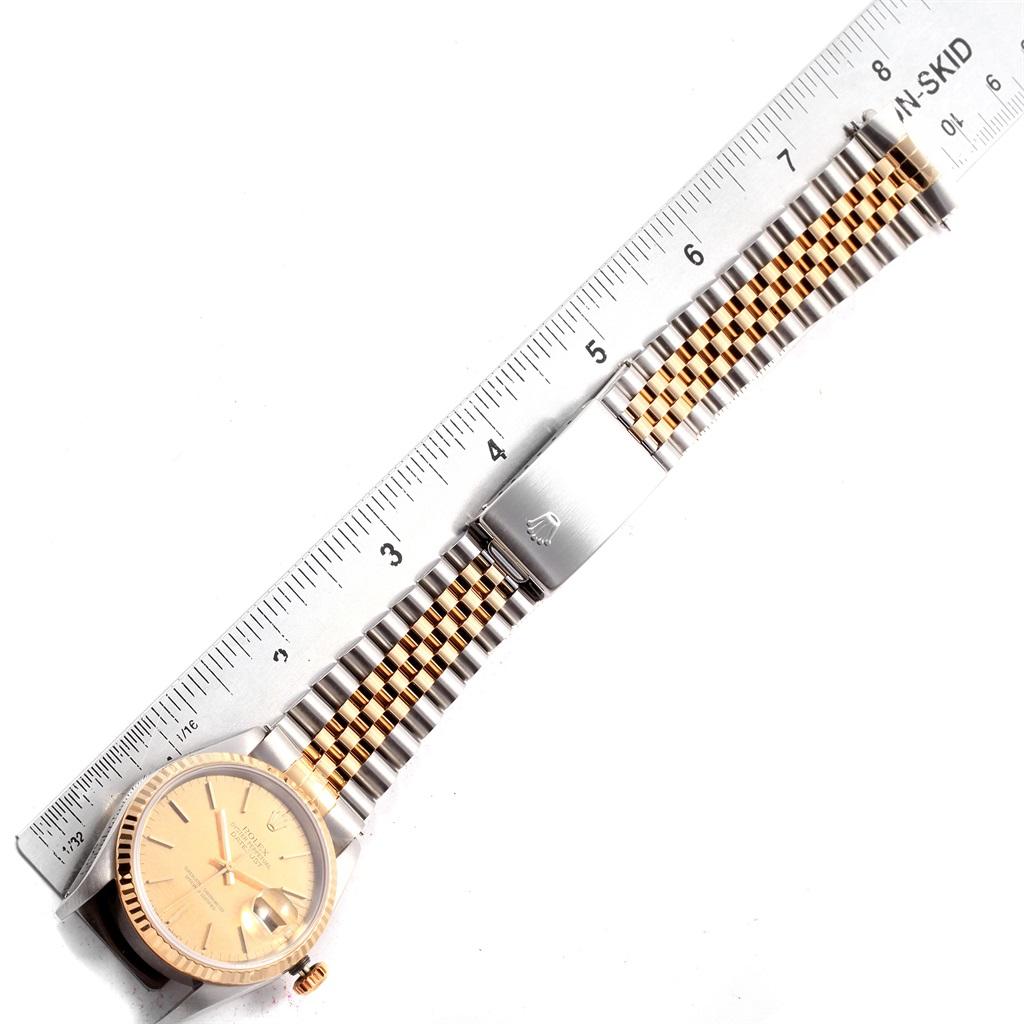 Rolex Datejust 36 Yellow Gold Steel Anniversary Dial Men’s Watch 16233 4