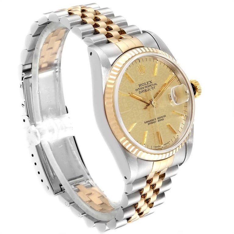 datejust 36 gold and steel