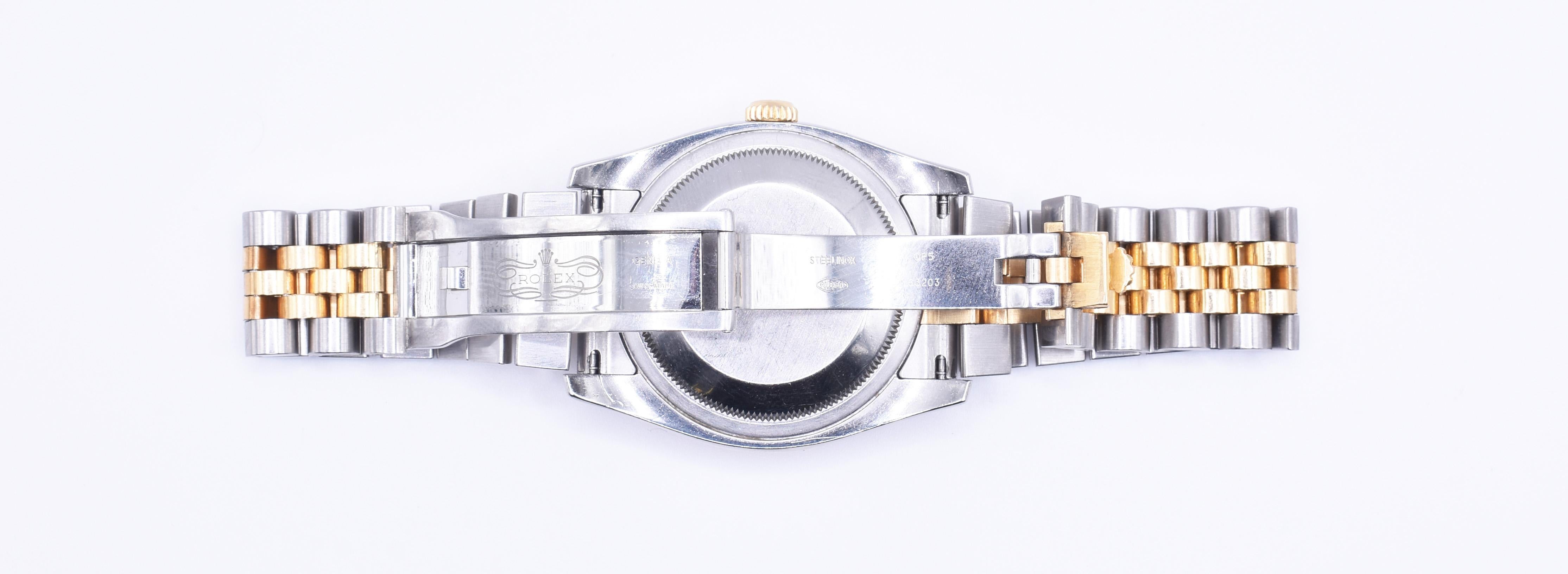 Rolex Datejust 36mm 116233 Stahl & 18k Gold Herrenuhr im Angebot 3