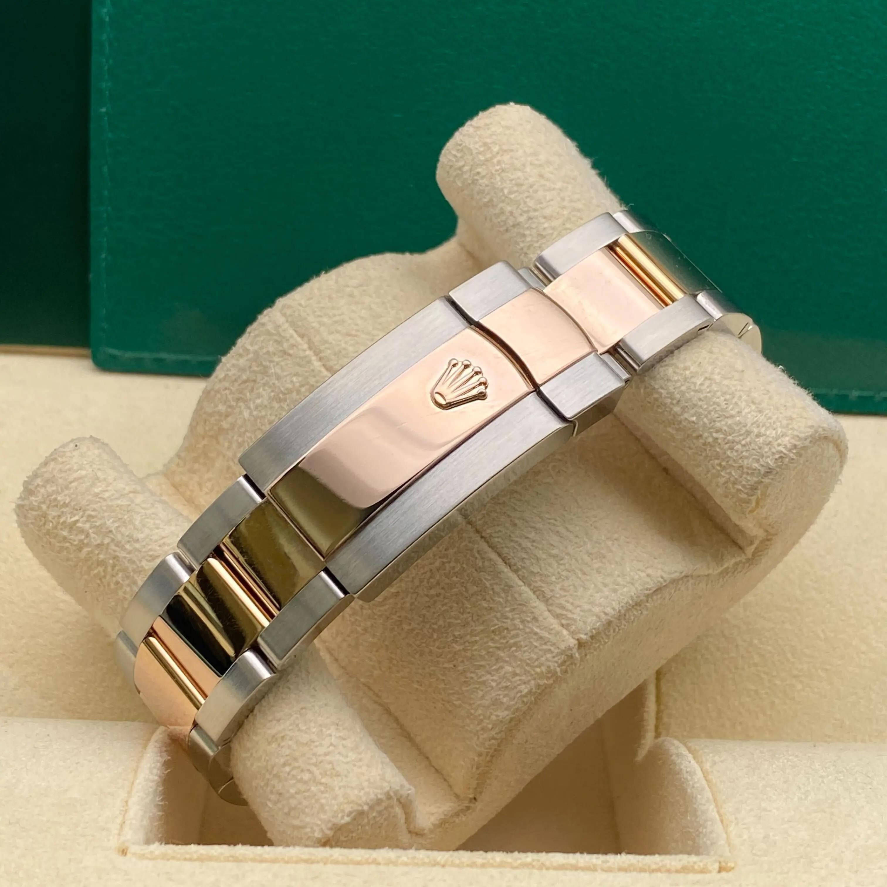 Rolex Datejust 36mm 126231 Acciaio 18k Oro Rosa Sundust Quadrante Diamante Orologio Unisex in vendita 4