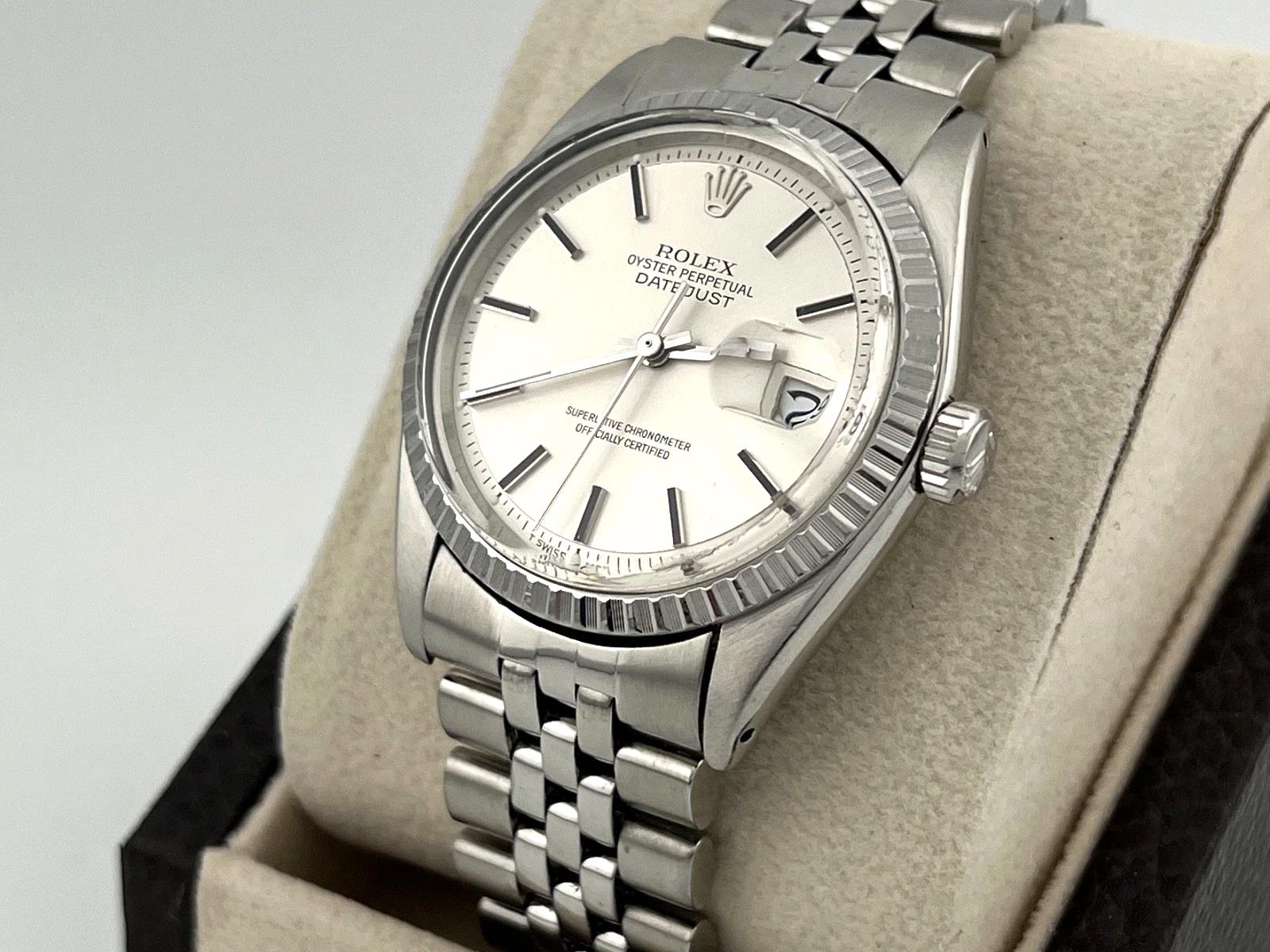 Rolex Datejust 36mm 1603 Esfera Plateada Acero Inoxidable en Excelente estado para la venta en San Diego, CA