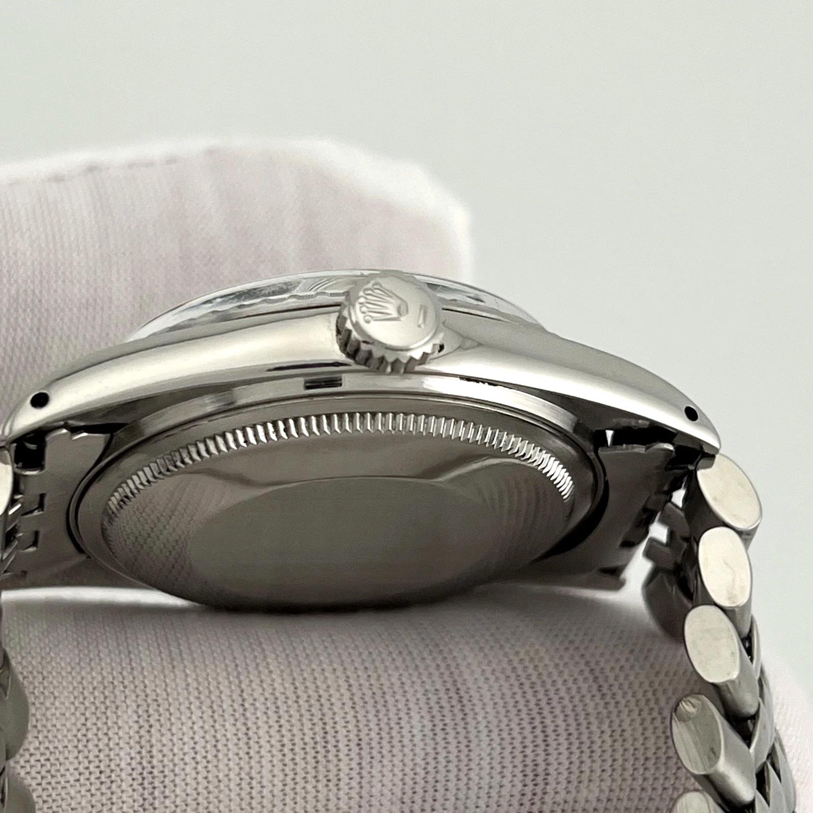 Rolex Datejust 36mm 1603 Esfera Plateada Acero Inoxidable en venta 2