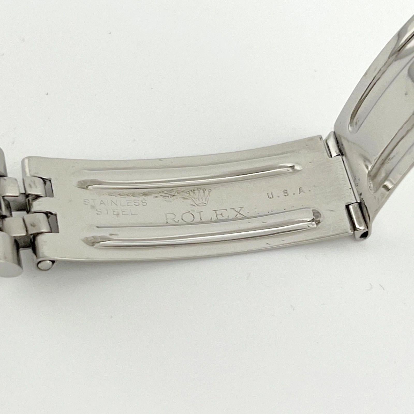 Rolex Datejust 36mm 1603 Esfera Plateada Acero Inoxidable en venta 5