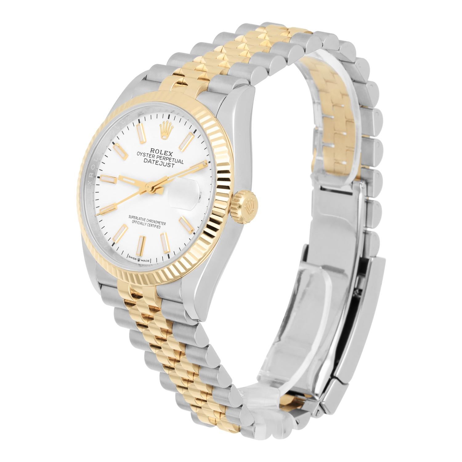 rolex datejust 36mm acciaio e oro