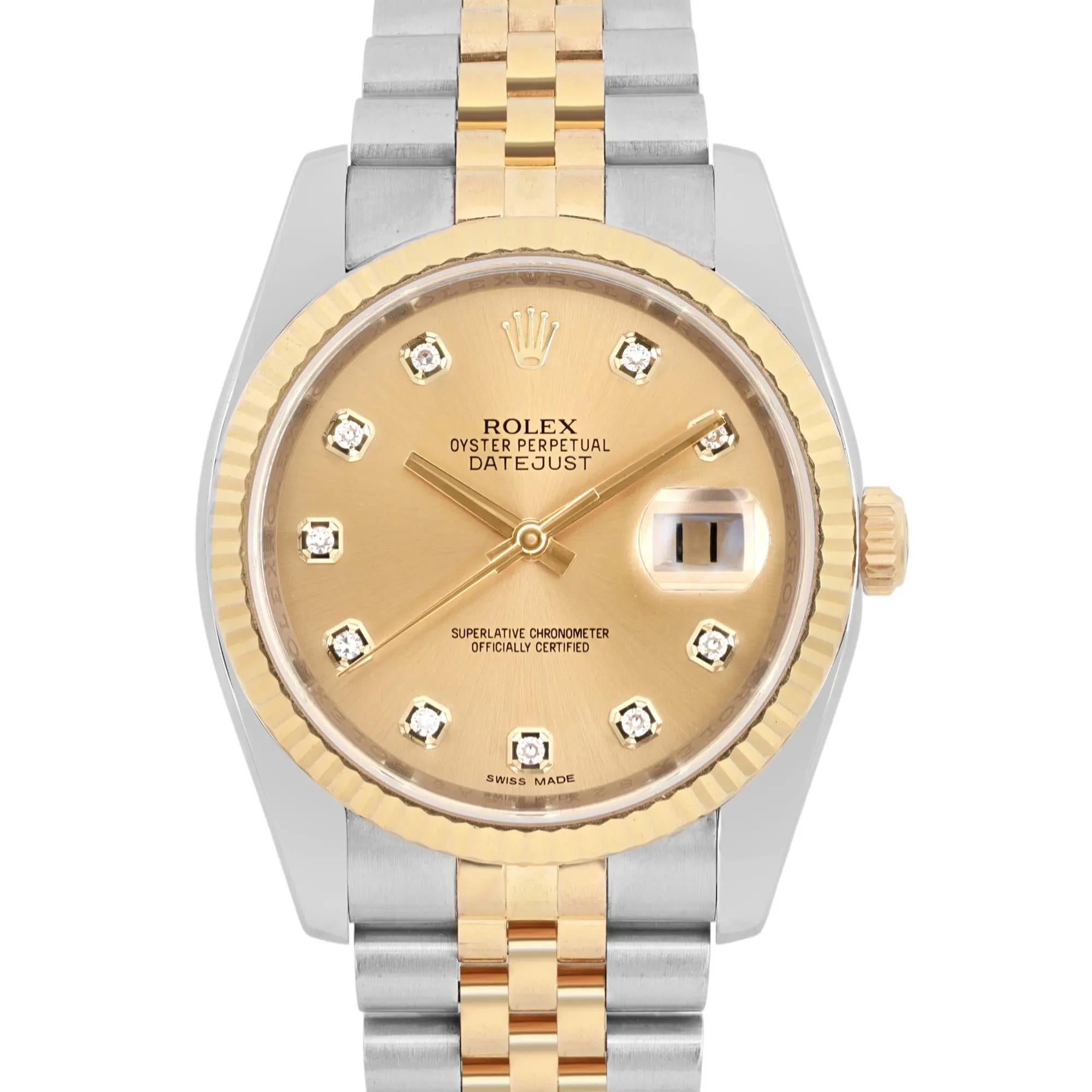 D'occasion et en excellent état. Livré avec la boîte et les papiers d'origine.

Informations générales

Marque : Rolex

Modèle : Datejust 116233

Numéro de modèle : 116233

Style : Luxe

Type : Montre-bracelet

Département : Unisexe / Hommes (36