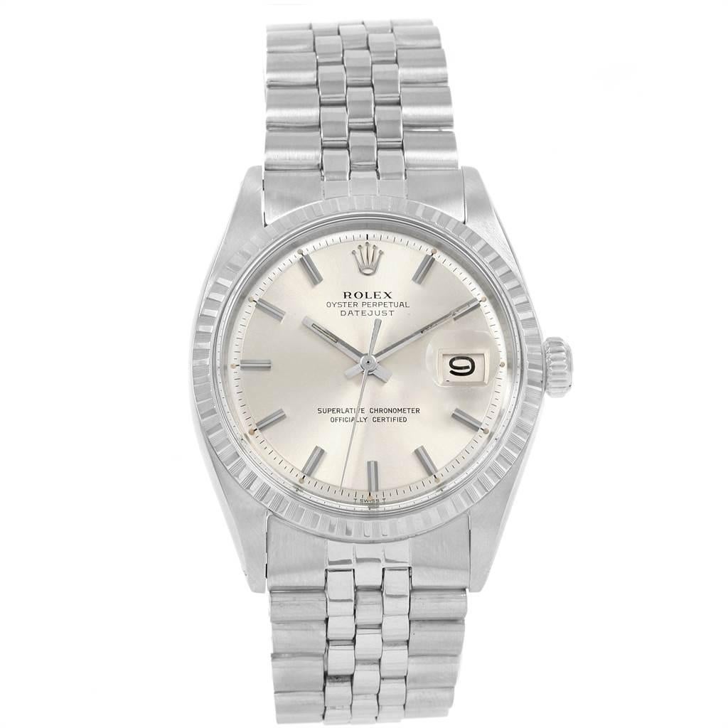 Rolex Datejust Automatic Steel Vintage Men's Watch 1603 In Good Condition For Sale In Atlanta, GA