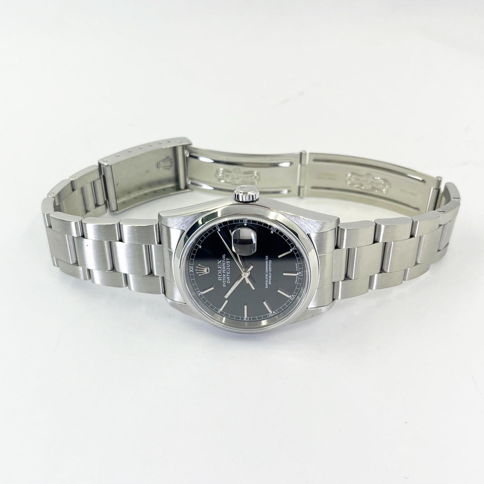 Rolex Datejust 36mm Automatic Watch For Sale 3