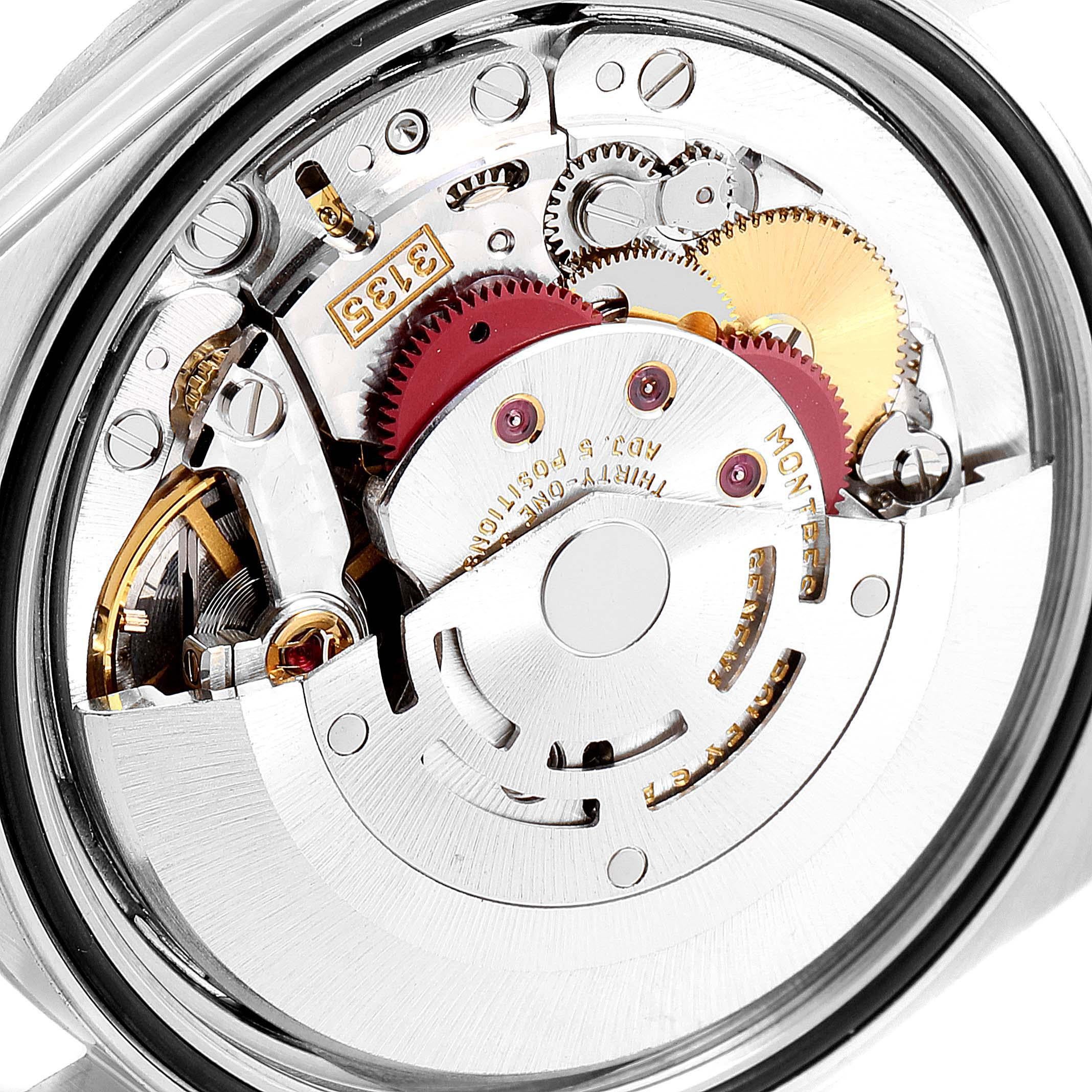 Rolex Datejust Black Dial Jubilee Bracelet Steel Men's Watch 16220 For Sale 5