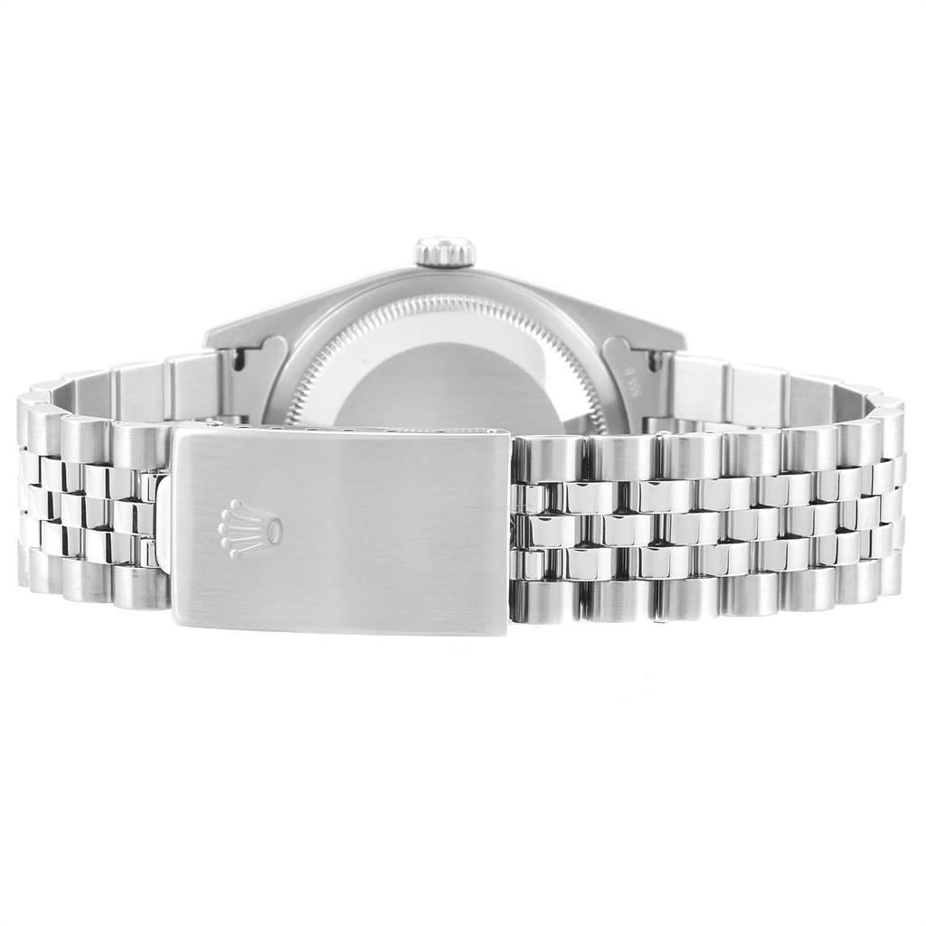 Rolex Datejust Black Dial Jubilee Bracelet Steel Men’s Watch 16220 5