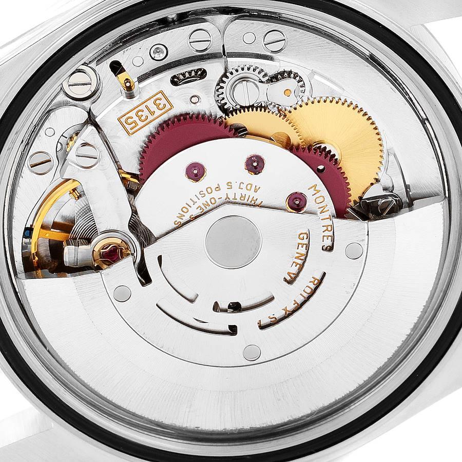 Rolex Datejust Black Dial Oyster Bracelet Steel Mens Watch 16220 For Sale 4