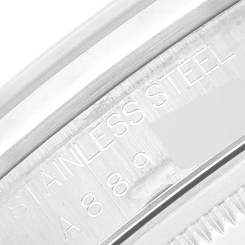 Men's Rolex Datejust 36mm Black Dial Smooth Bezel Steel Mens Watch 16200