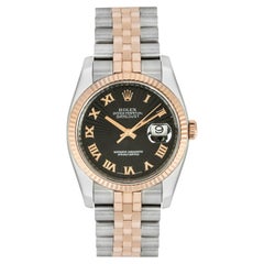 Rolex Datejust 36mm Quadrante Nero Sunbeam 116231