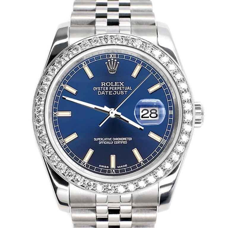 diamond bezel for rolex datejust 36mm