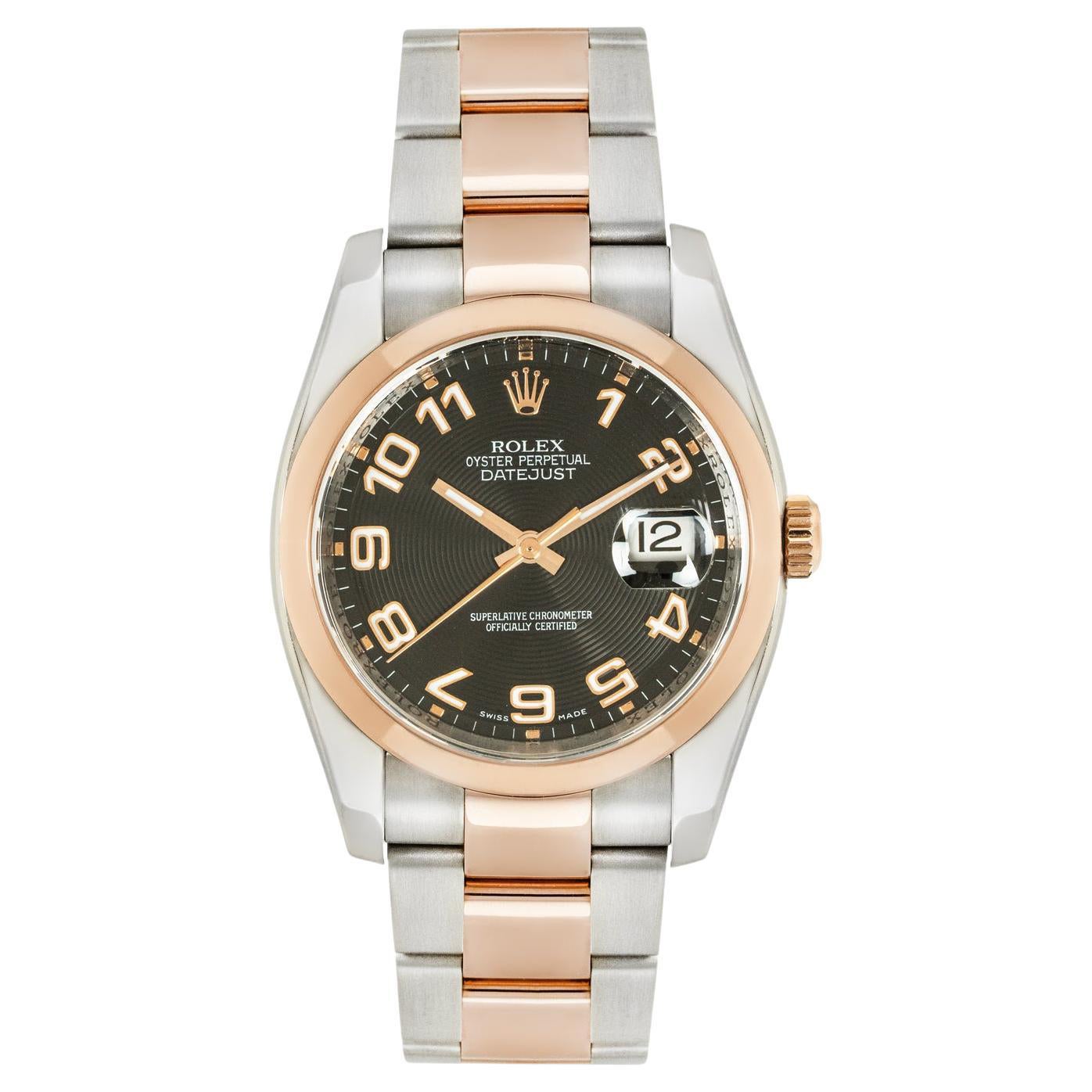 Rolex Datejust 36mm Concentric Dial Roulette Date Wheel 116201 For Sale