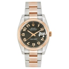 Rolex Datejust 36mm Esfera Concéntrica Ruleta Fecha Rueda 116201