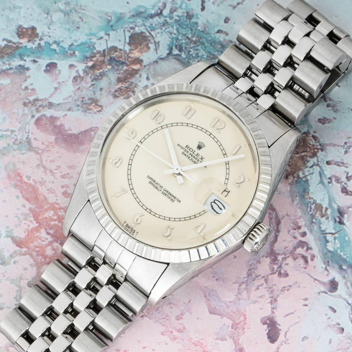 Rolex Datejust 36mm Cream Boiler Gauge Dial 16030 For Sale 3