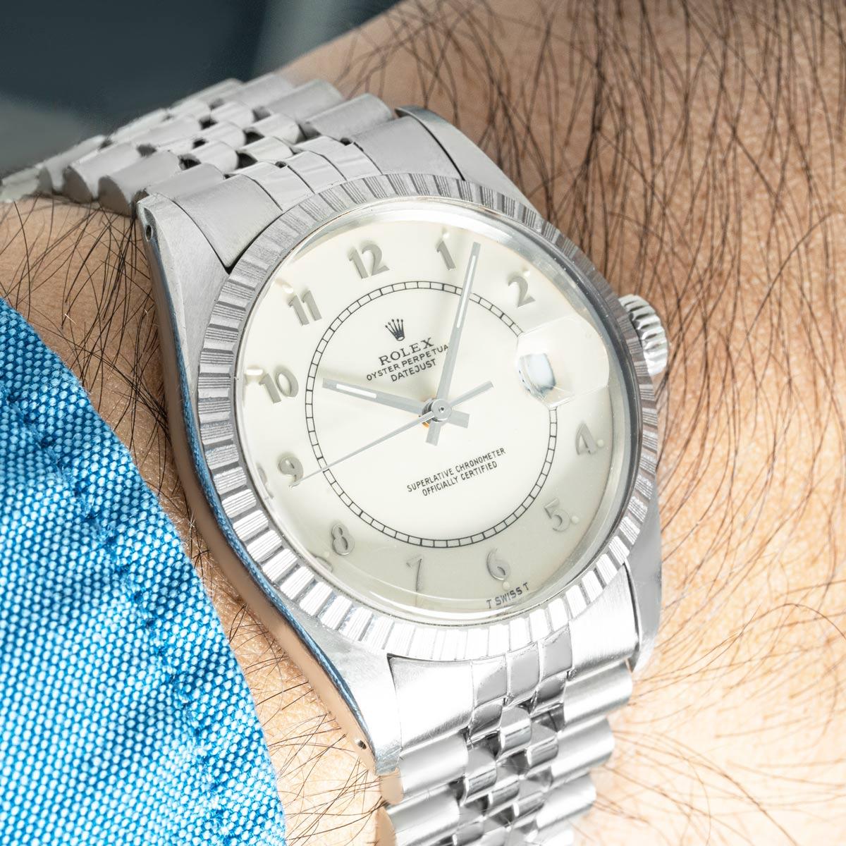 Rolex Datejust 36mm Cream Boiler Gauge Dial 16030 For Sale 4