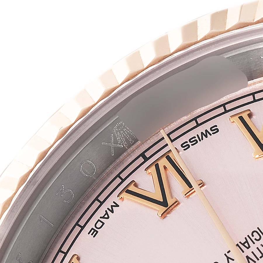 Rolex Datejust 36mm Zifferblatt Stahl Roségold Rose Zifferblatt Unisex-Uhr 116231 im Angebot 3