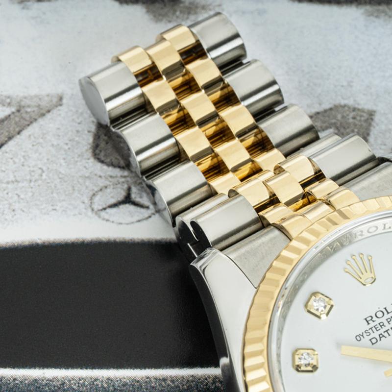 Rolex Montre Datejust 36 mm avec cadran en diamant 116233 en vente 5