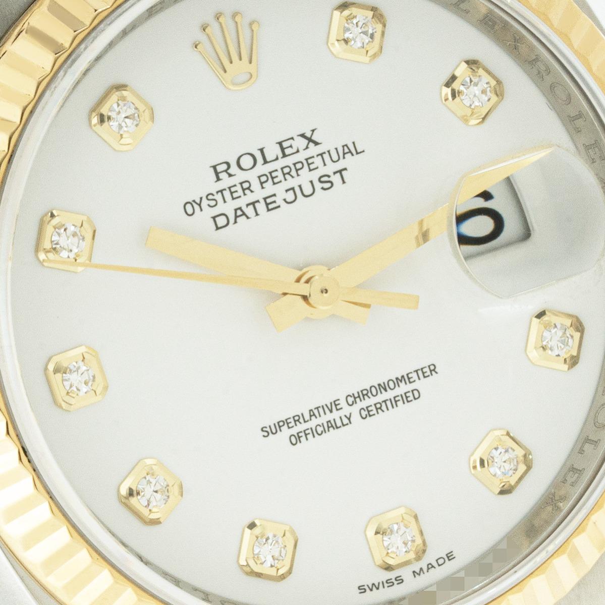 Taille ronde Rolex Montre Datejust 36 mm avec cadran en diamant 116233 en vente