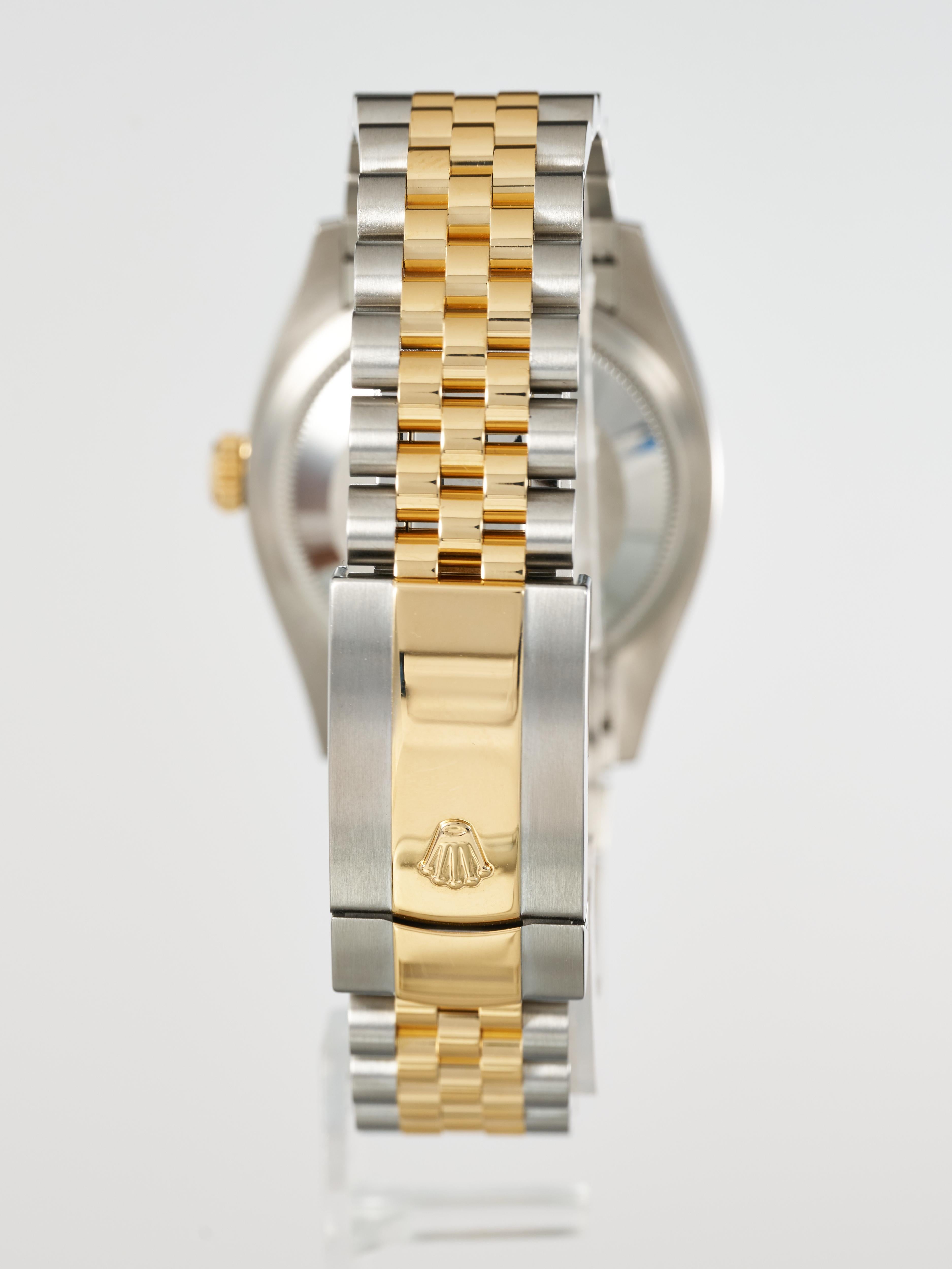 Rolex Datejust 36mm Oro Steele Jubilee Champagne Orologio Automatico da Uomo 126233 In condizioni ottime in vendita a London, GB