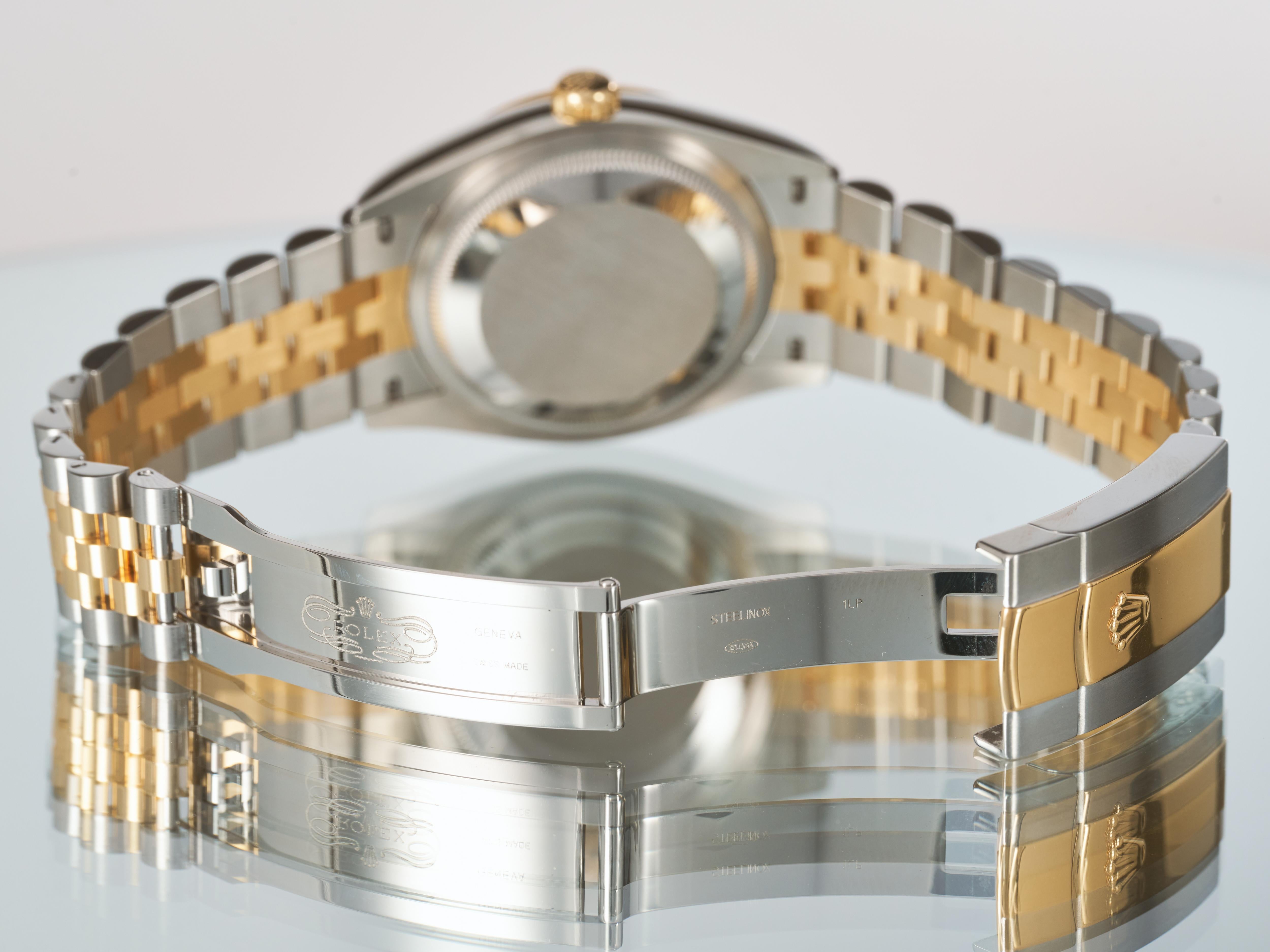 Rolex Datejust 36mm Oro Steele Jubilee Champagne Orologio Automatico da Uomo 126233 in vendita 2