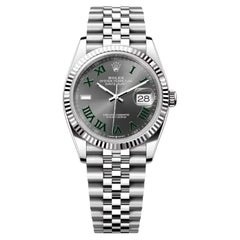 Rolex Montre pour hommes Datejust 36 mm en acier doré avec cadran tennis automatique 126234-0045