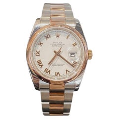 Rolex Datejust in 18k Rose Gold and Stainless Steel REF 116201