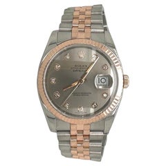 Rolex Datejust in 18k Rose Gold/Steel with Diamond Dial Ref 126231