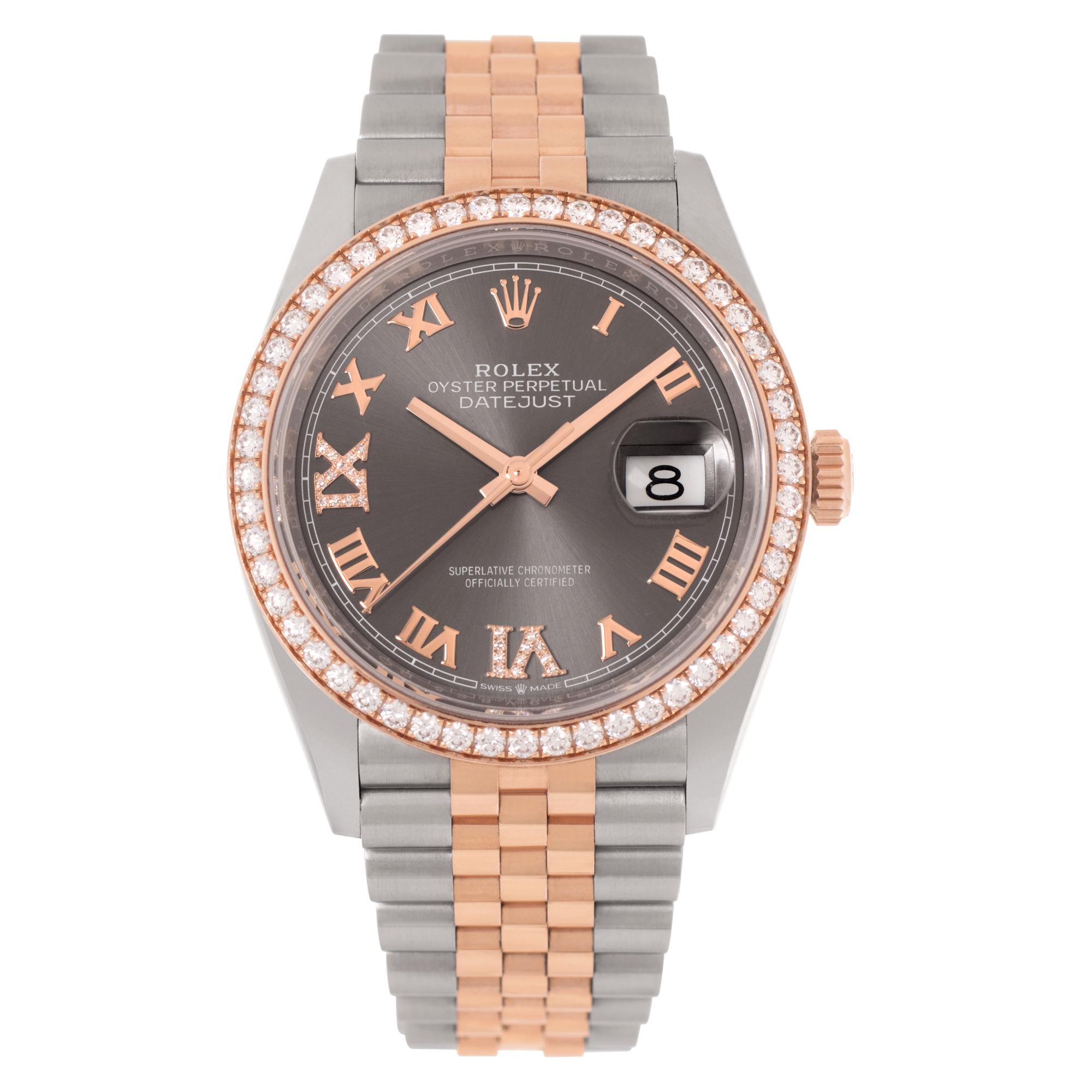 Modern Rolex Datejust in Stainless Steel & 18k Rose Gold, Ref. 126281 RBR
