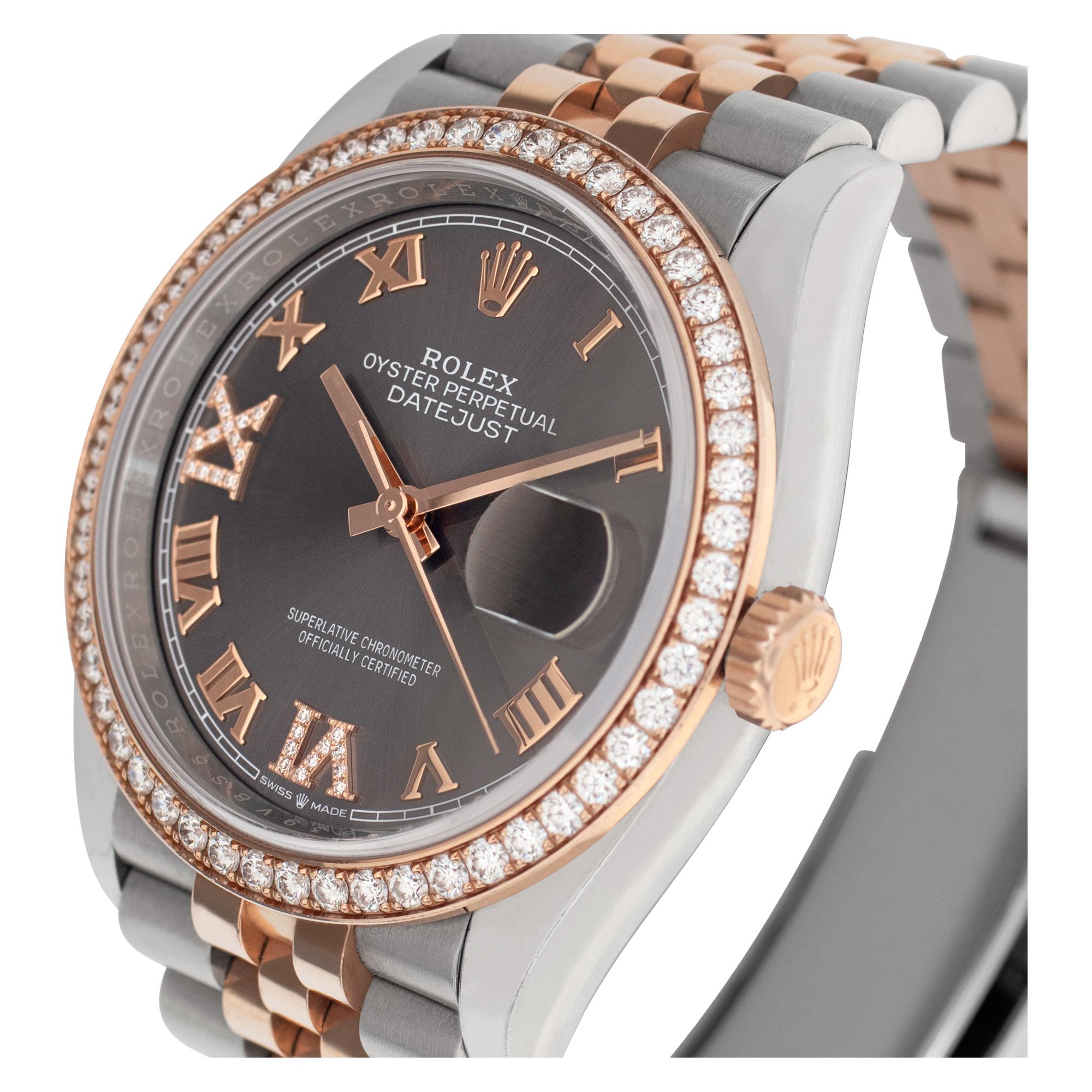 Women's or Men's Rolex Datejust in Stainless Steel & 18k Rose Gold, Ref. 126281 RBR
