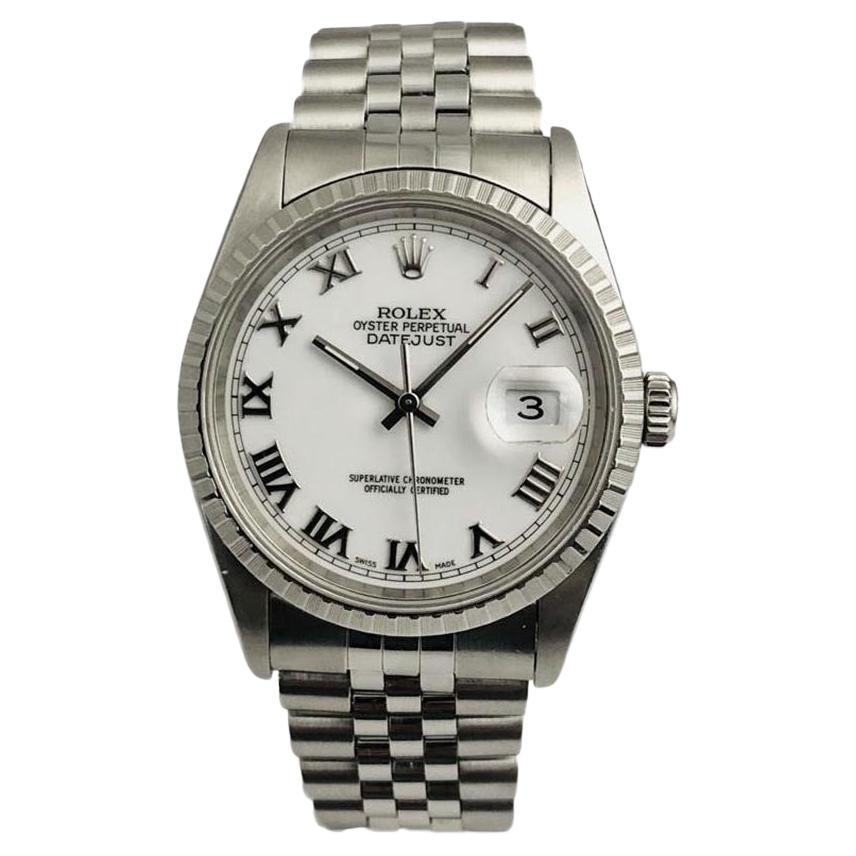 Rolex Datejust in Stainless Steel with White Dial REF 16220