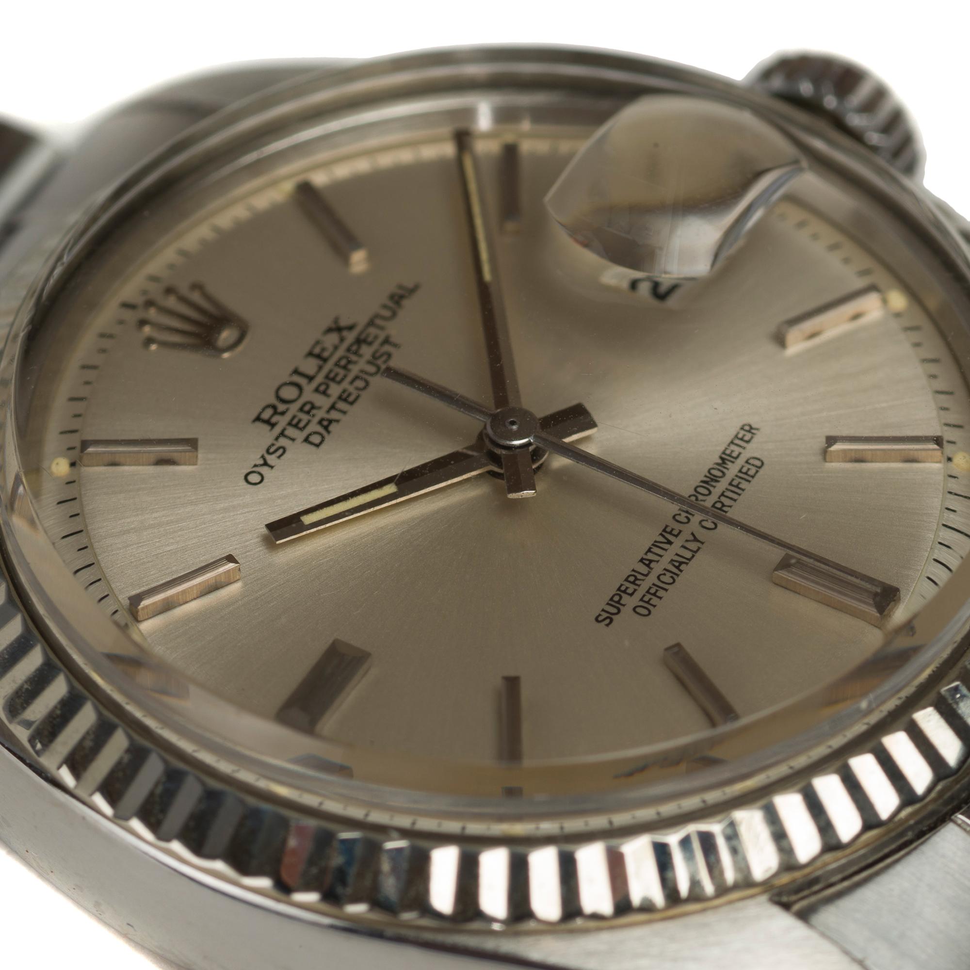 Rolex Datejust 36mm in steel and with grey Dial For Sale 1