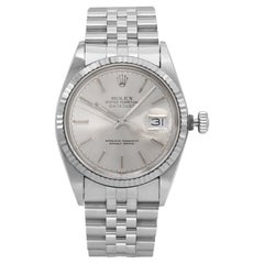 Retro Rolex Datejust Jubilee Stainless Steel Silver Dial Automatic Watch 16014