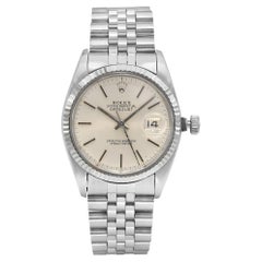 Retro Rolex Datejust Jubilee Stainless Steel Silver Dial Automatic Watch 16014