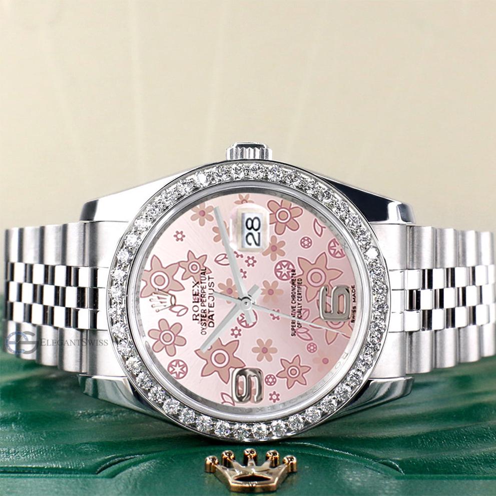 rolex datejust flower dial