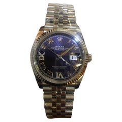 Rolex Datejust Puple Diamond Roman Dial Ladies Watch