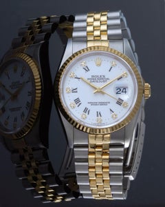 Rolex Datejust 36MM Ref. 16233 White Diamond Dial