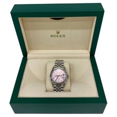 Used Rolex Datejust 36mm Silver Pink Face