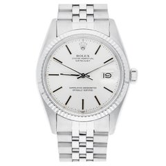 Rolex Datejust 36mm Acero inoxidable 16014 Esfera índice plateada, Jubileo Circa 1979