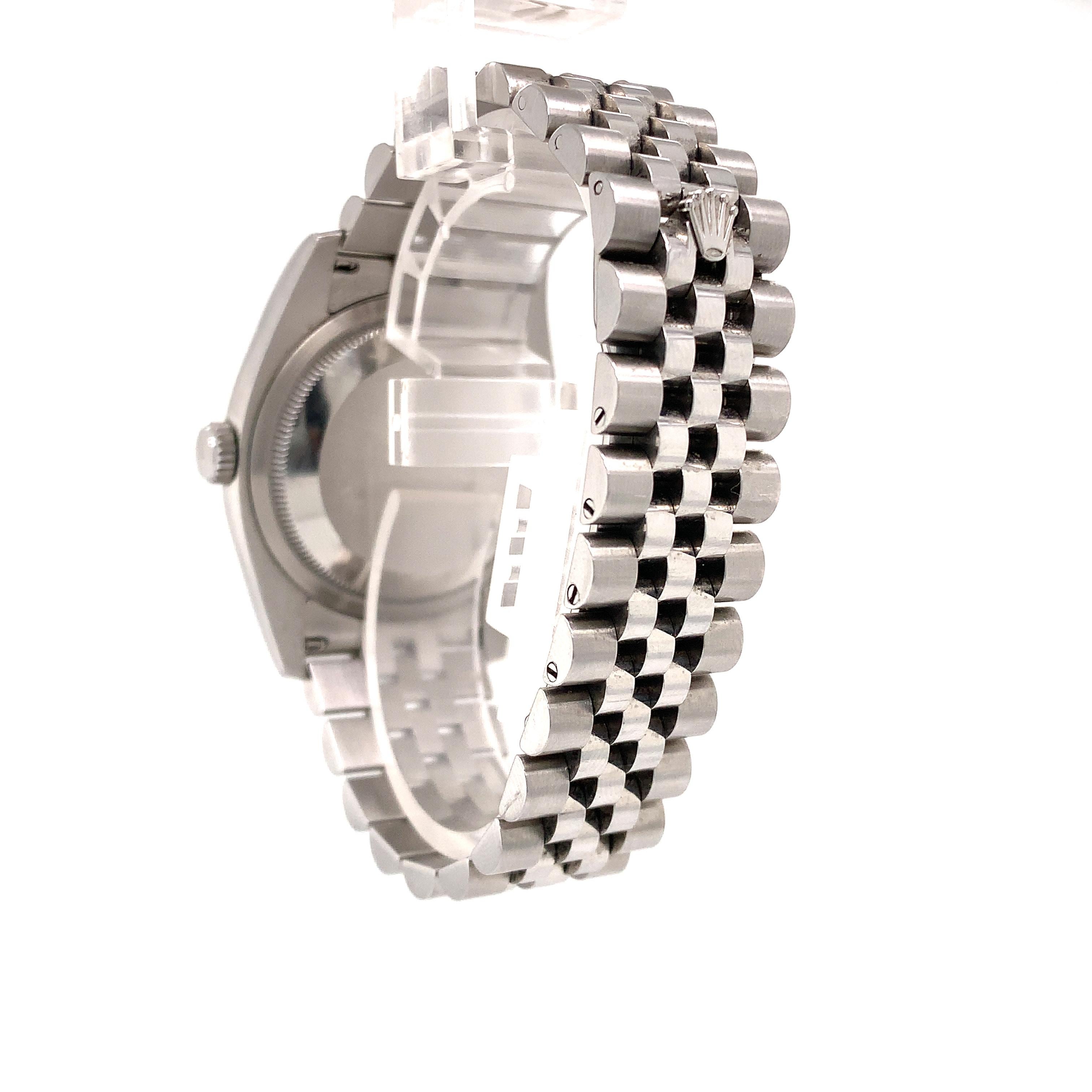 Rolex Datejust Stainless Steel Pink Dial Jubilee Bracelet 116234 1